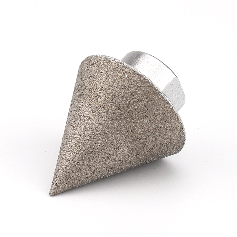 Fresa chanfrada de cone de fresagem de diamante para vidro porcelanato pedra natural